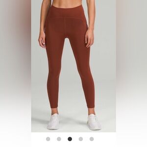 Lululemon Athletica Power Tru high-rise tight. 25”. Date brown